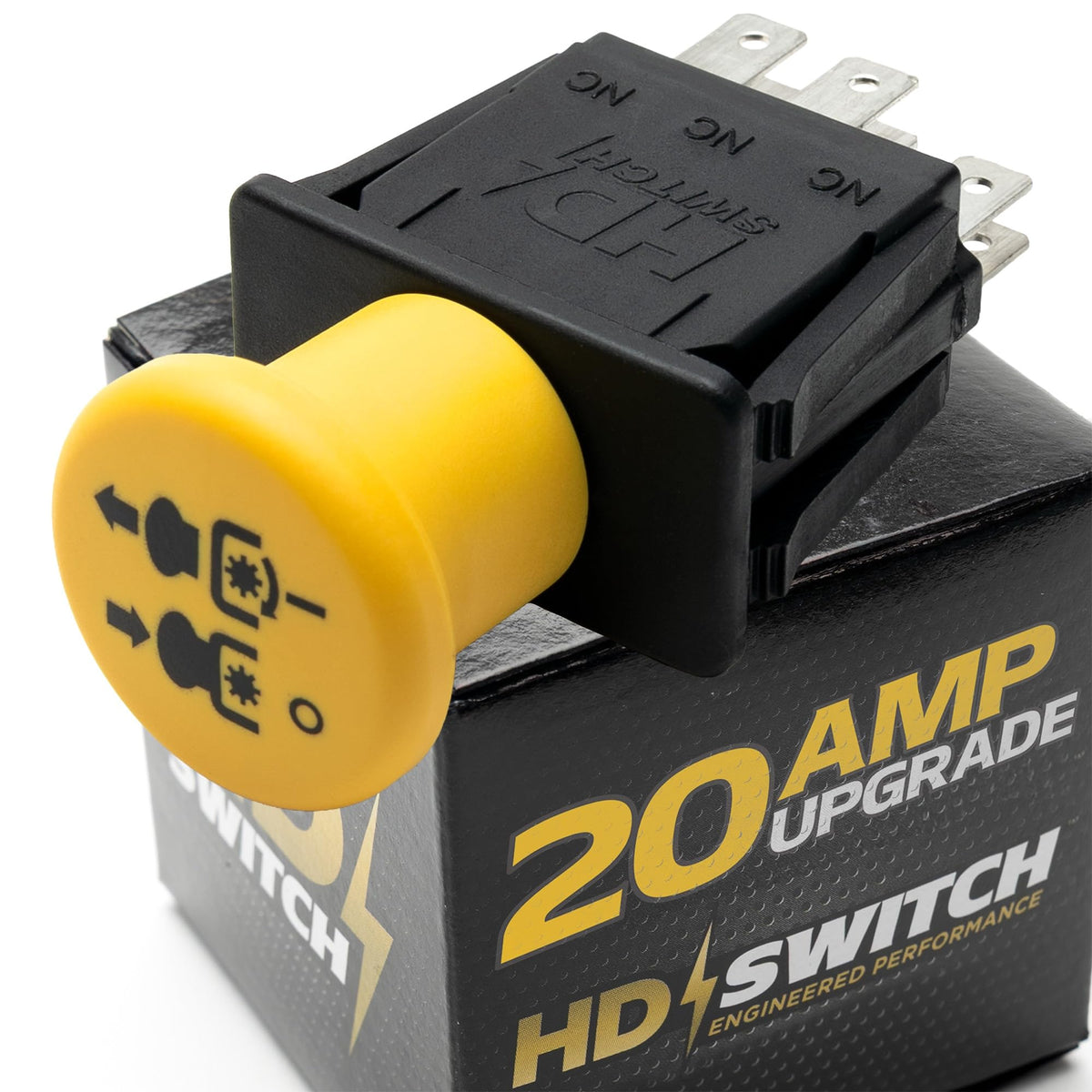 HD Switch front view of Scag 463034 showing robust housing and quick fit benefits