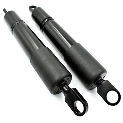 HD Switch front view steering damper showing mounting eyelets and finish for durable replacement