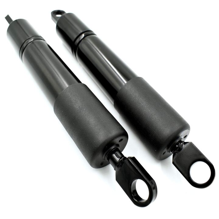 HD Switch front view steering damper showing mounting eyelets and finish for durable replacement