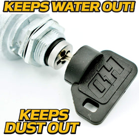 HD Switch key set with carabiner and spares showing ready-to-use convenience