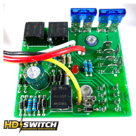 HD Switch size comparison with ruler showing compact dimensions for fitment