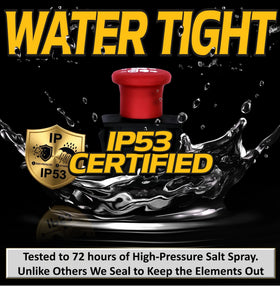 HD Switch seal and casing detail showing IP53 weatherproof protection benefit