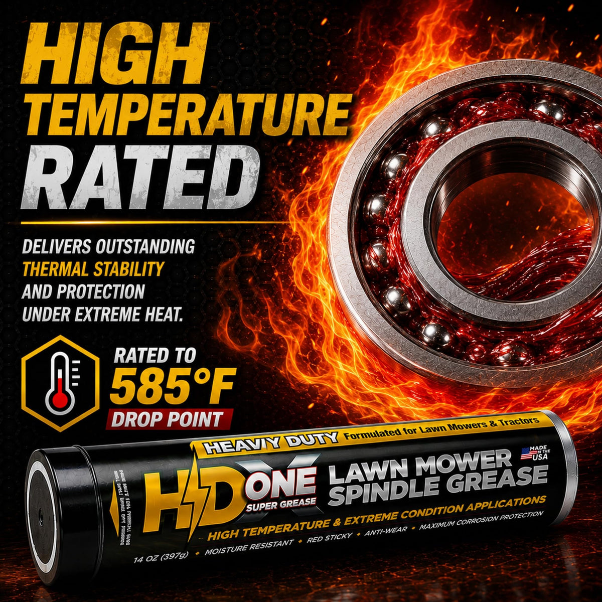 HD Switch grease texture shot highlighting thick consistency and heat resistance