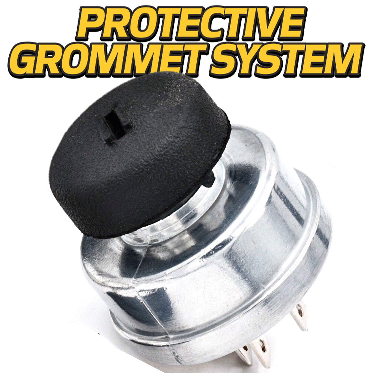 HD Switch umbrella key detail with soft-grip protecting keyway from water and debris