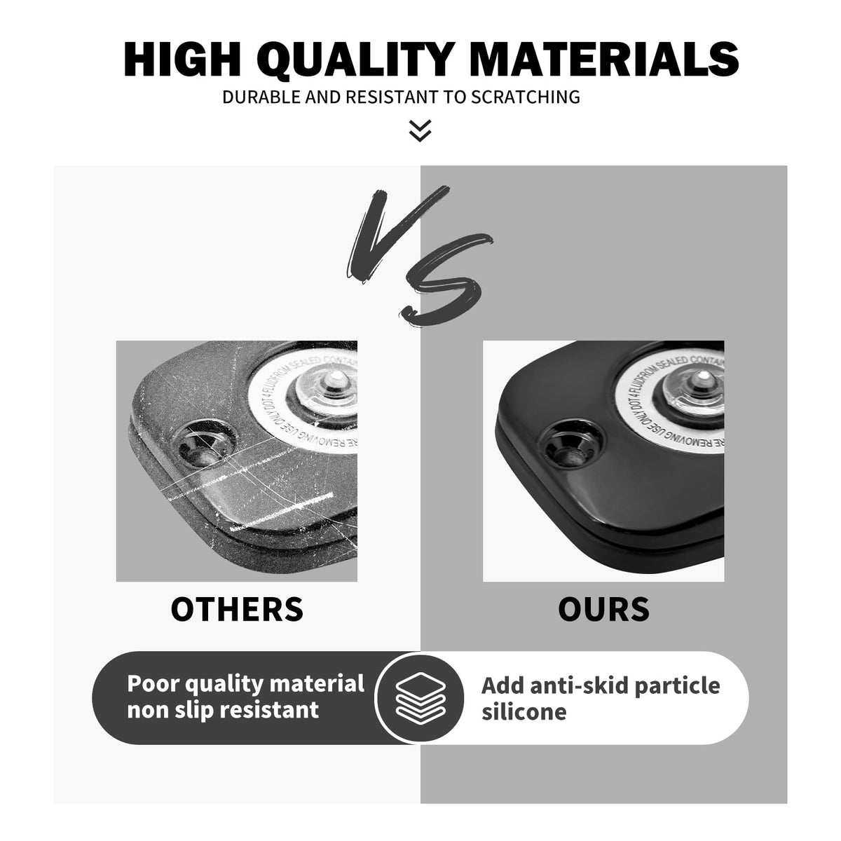 HDBUBALUS black finish detail illustrating corrosion resistance and sleek look
