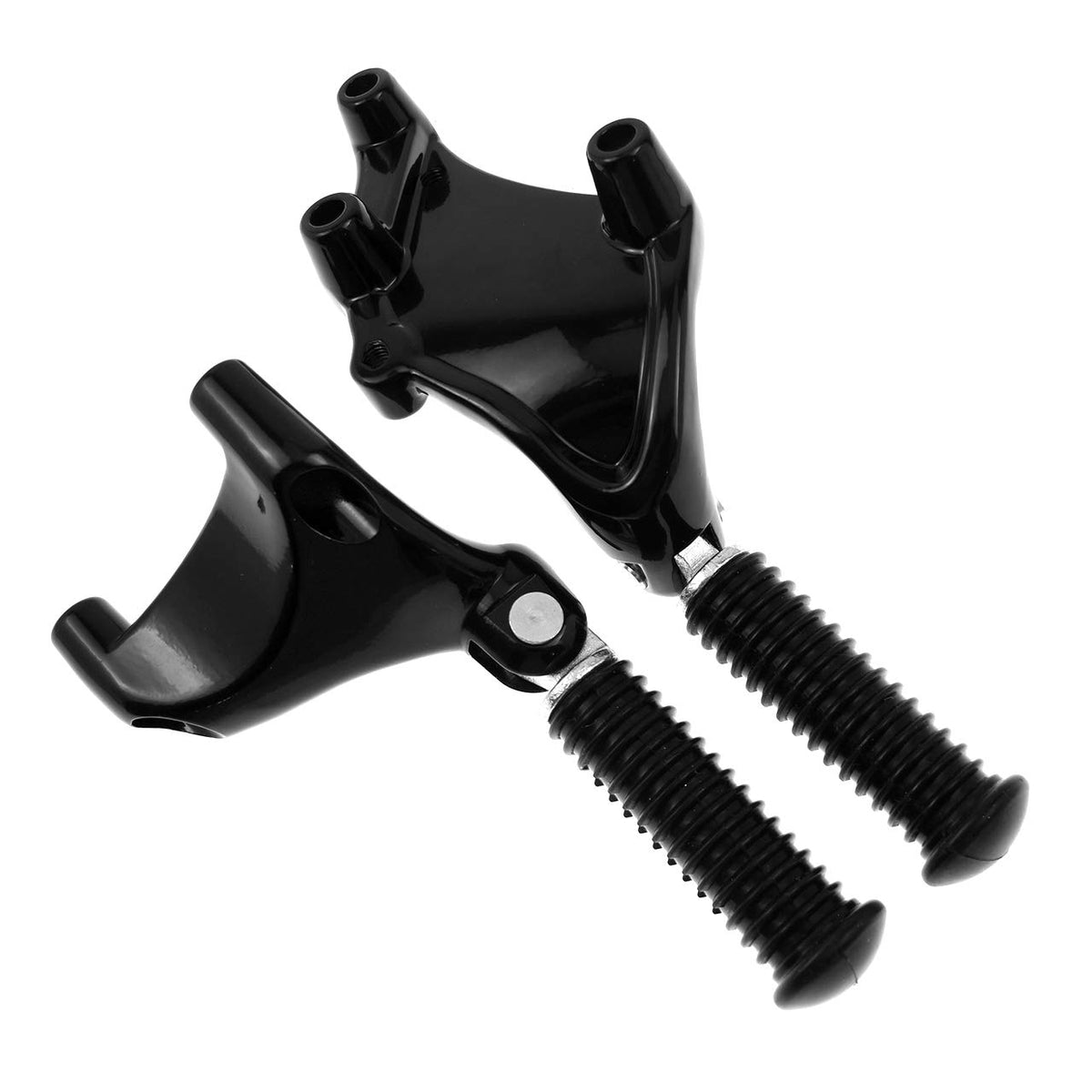 HDBUBALUS front view of paired foot pegs showing fit and finish for easy replacement