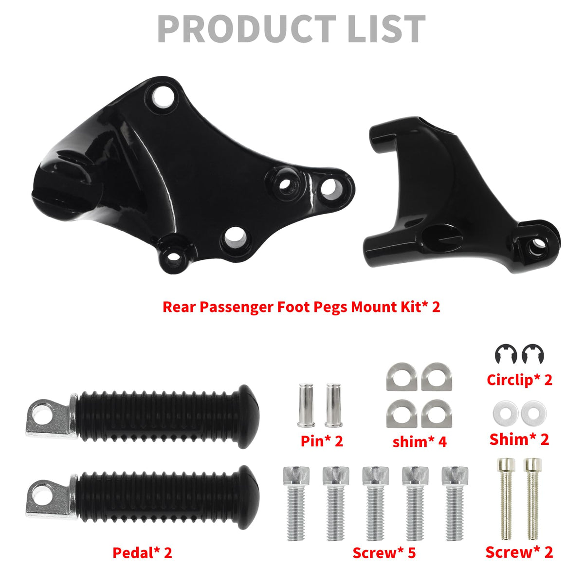 HDBUBALUS left-side foot peg profile highlighting aluminum construction and larger platform