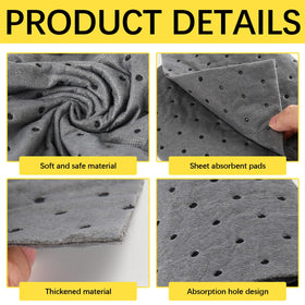 HeatPure pad in use under an engine preventing oil stains