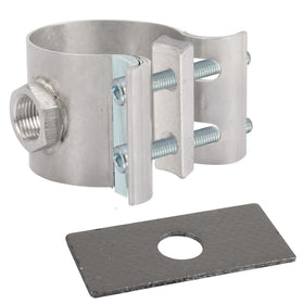 HEBRAR front view of assembled adapter showing durable clamp benefit