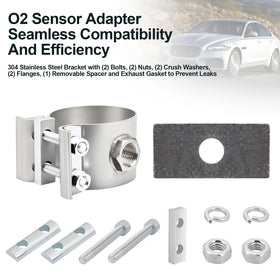 HEBRAR gasket, crush washers and flange included for leak-free seal