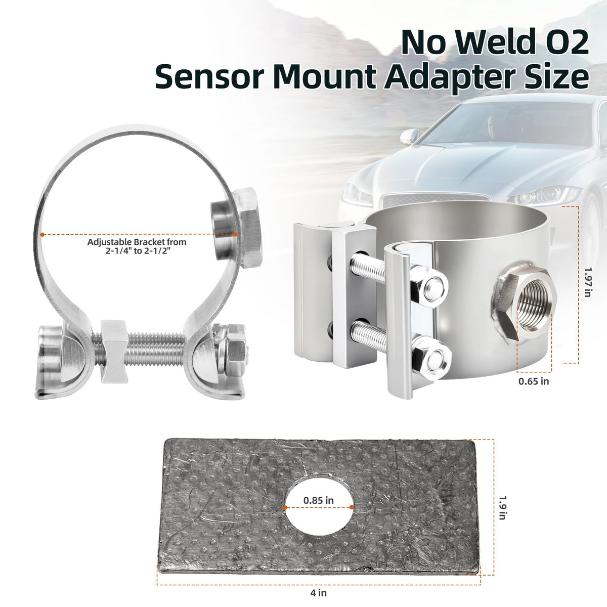 HEBRAR close-up of M18x1.5 thread for secure wideband sensor connection