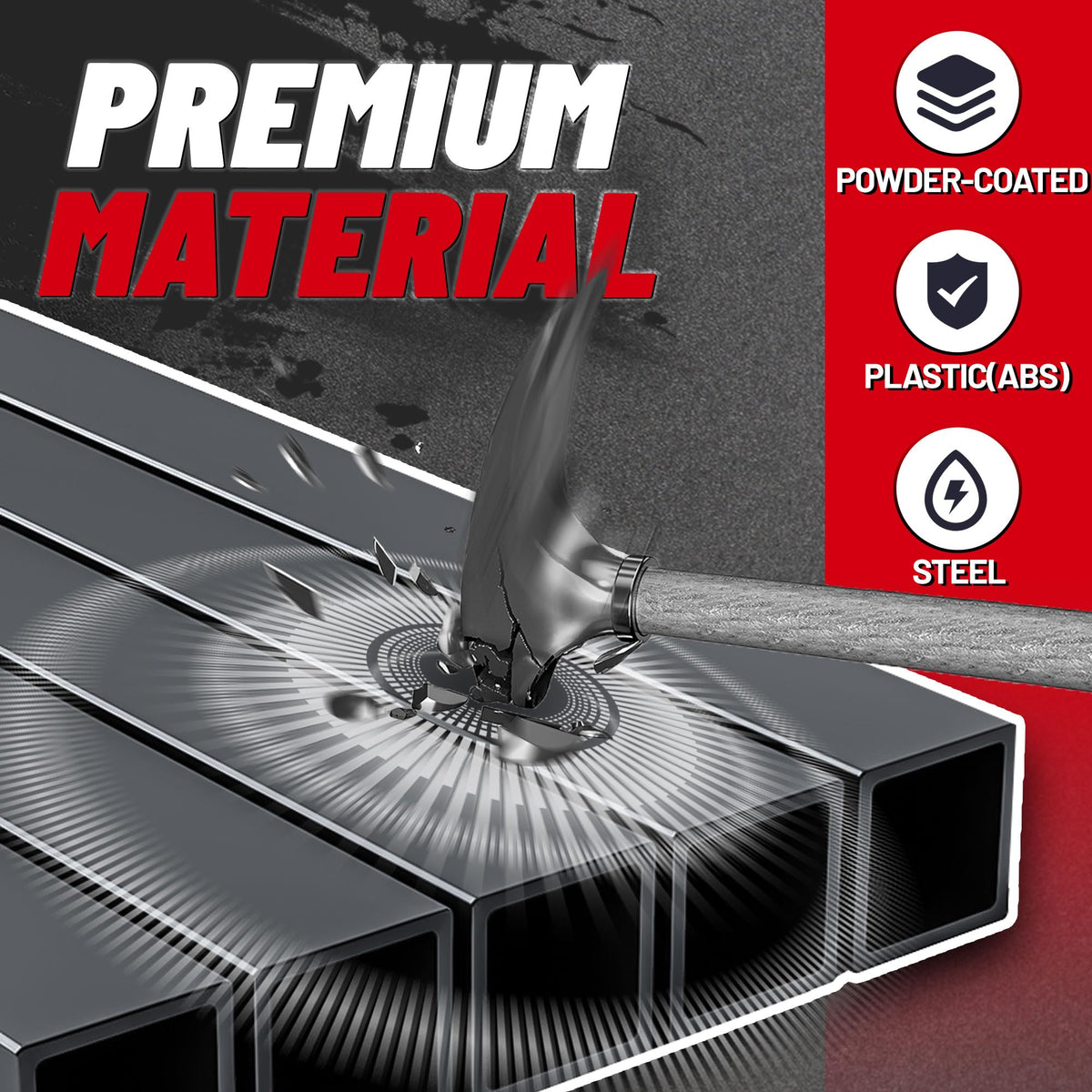 HECASA ABS texture closeup showing durable surface for impact resistance