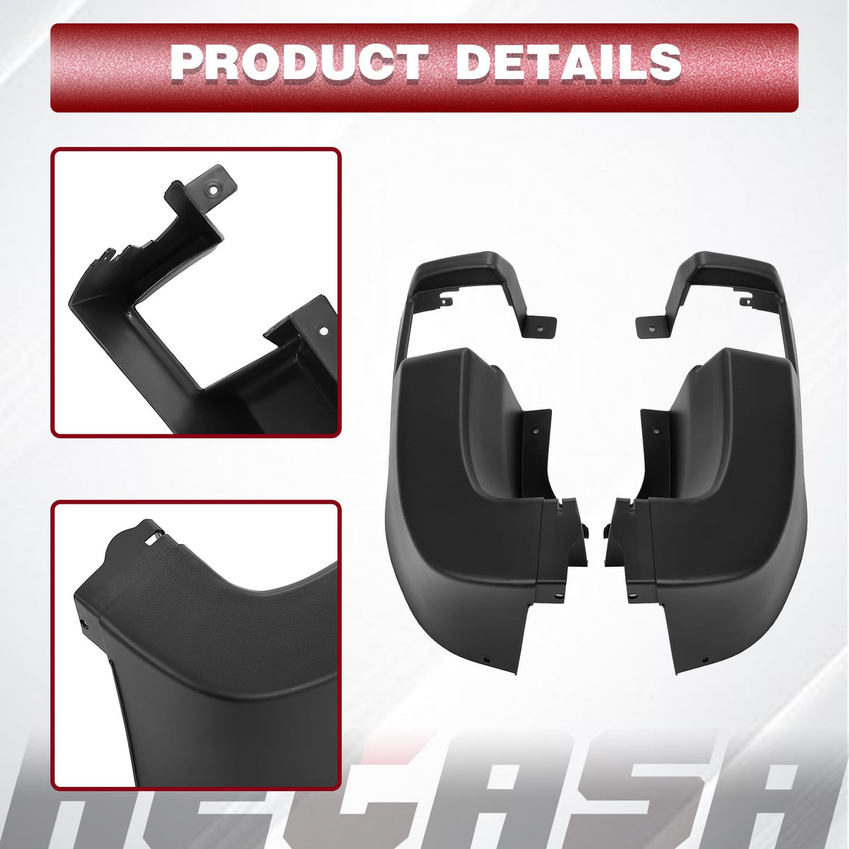 HECASA right-side cap installed on Ford Transit preventing corner damage
