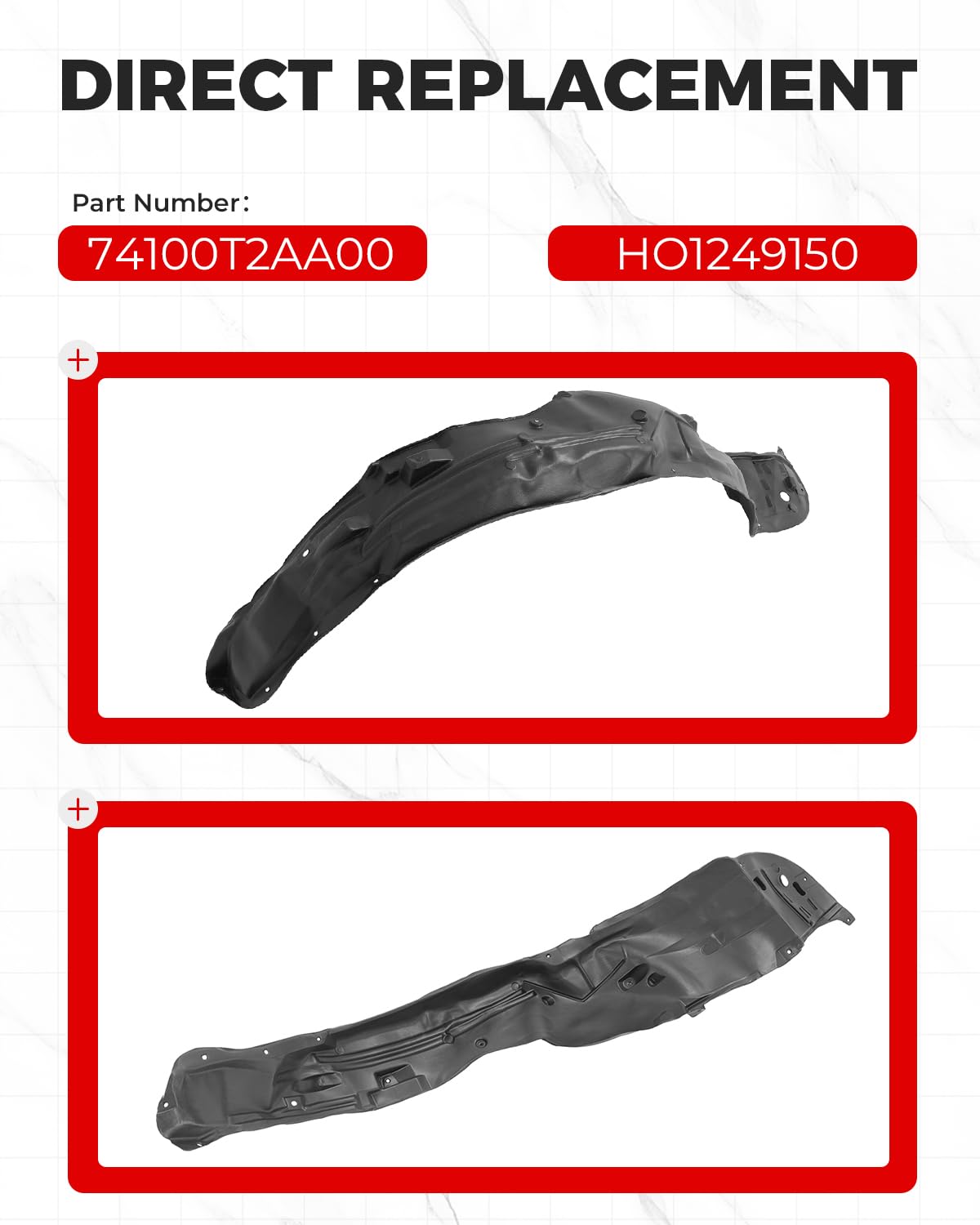 HECASA liner installed in wheelwell showing debris protection benefit