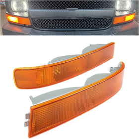 HECASA front view of corner light pair showing fitment and easy replacement benefit