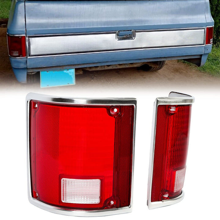 HECASA front view of both tail light lenses showing clean fit