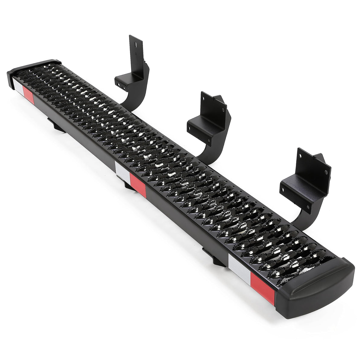 HECASA front profile running board showing low-profile fit and easy access benefit