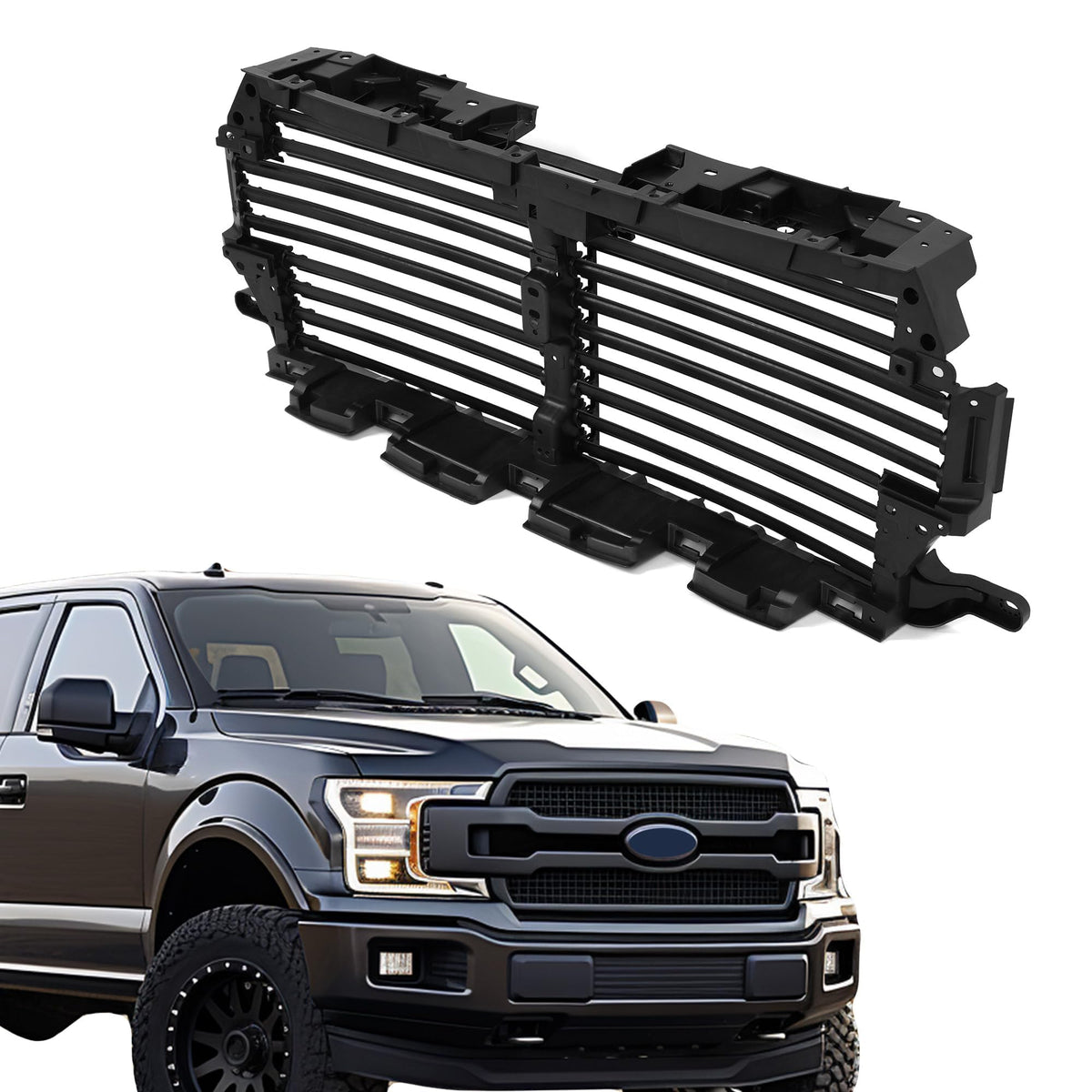 HECASA front radiator shutter front view showing fit and finish benefit