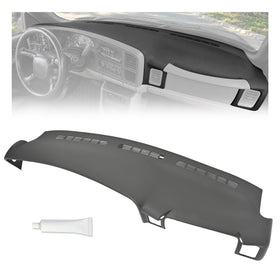 HECASA front view dark grey dashboard cap showing clean OEM look and protection