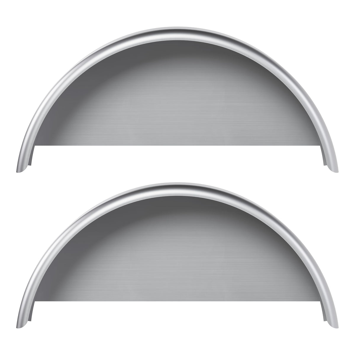 HECASA front view of fender pair showing coverage and protection