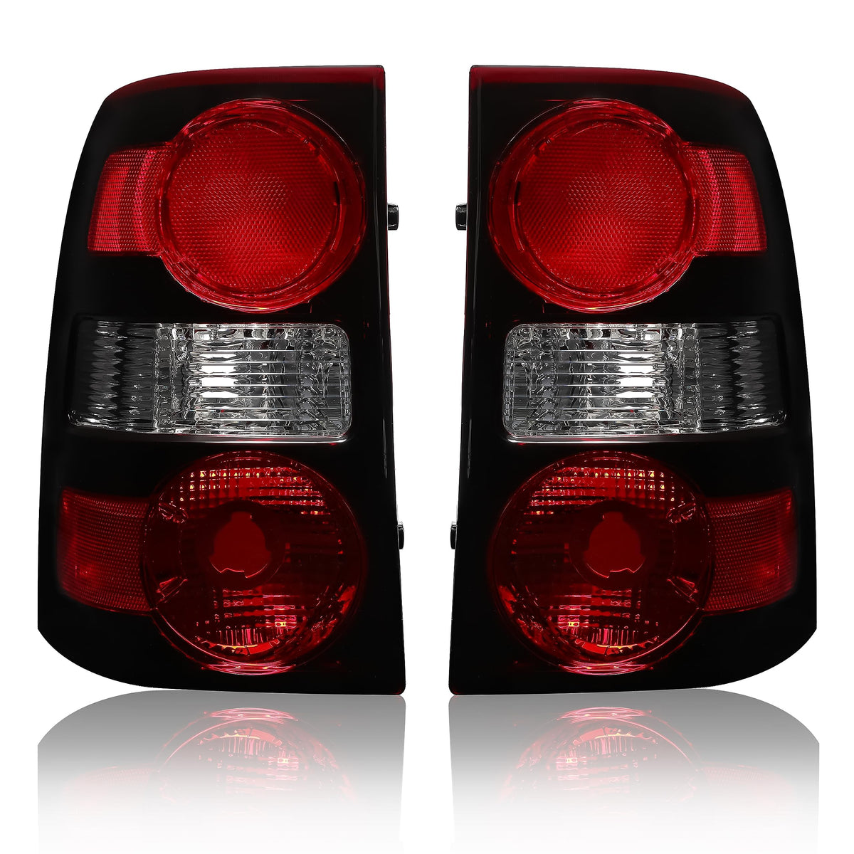 HECASA front view of tail lights showing clean lenses and improved rear style