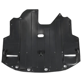 HECASA front view of splash shield showing full coverage and fit benefit