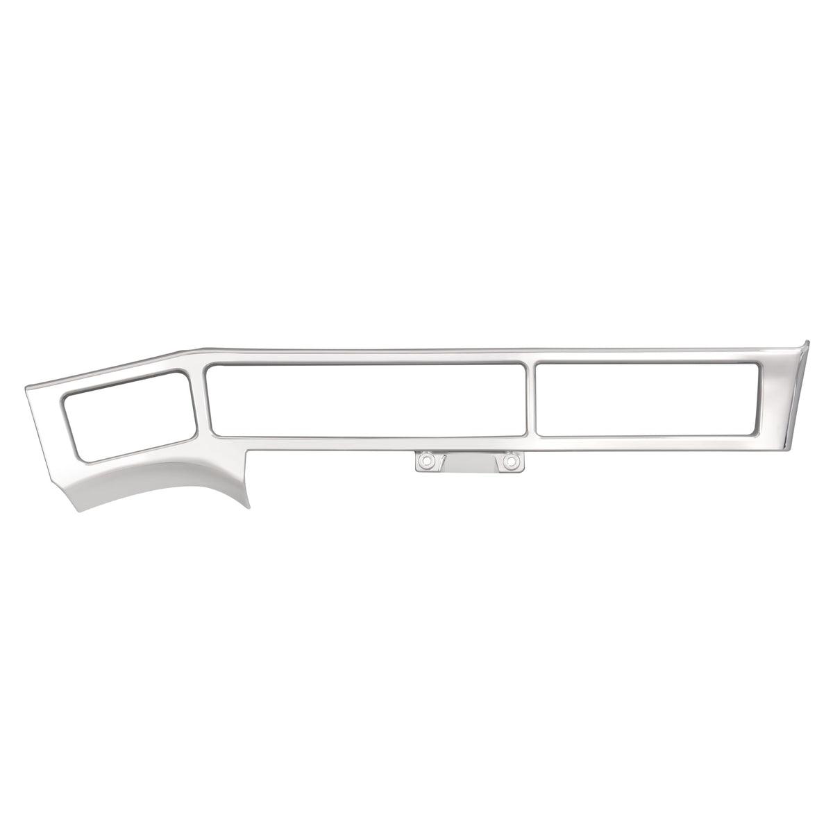 HECASA front view right lower dash insert showing exact fit and improved appearance