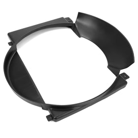 HECASA front view shroud showing fit and airflow benefits