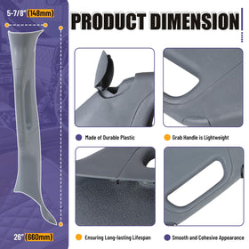 HECASA handle installation screw points showing easy-fit benefit