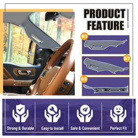 HECASA handle mounted in Ford Super Duty showing restored access benefit