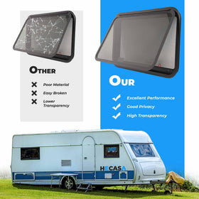 HECASA installed in RV showing real-world fit and improved airflow