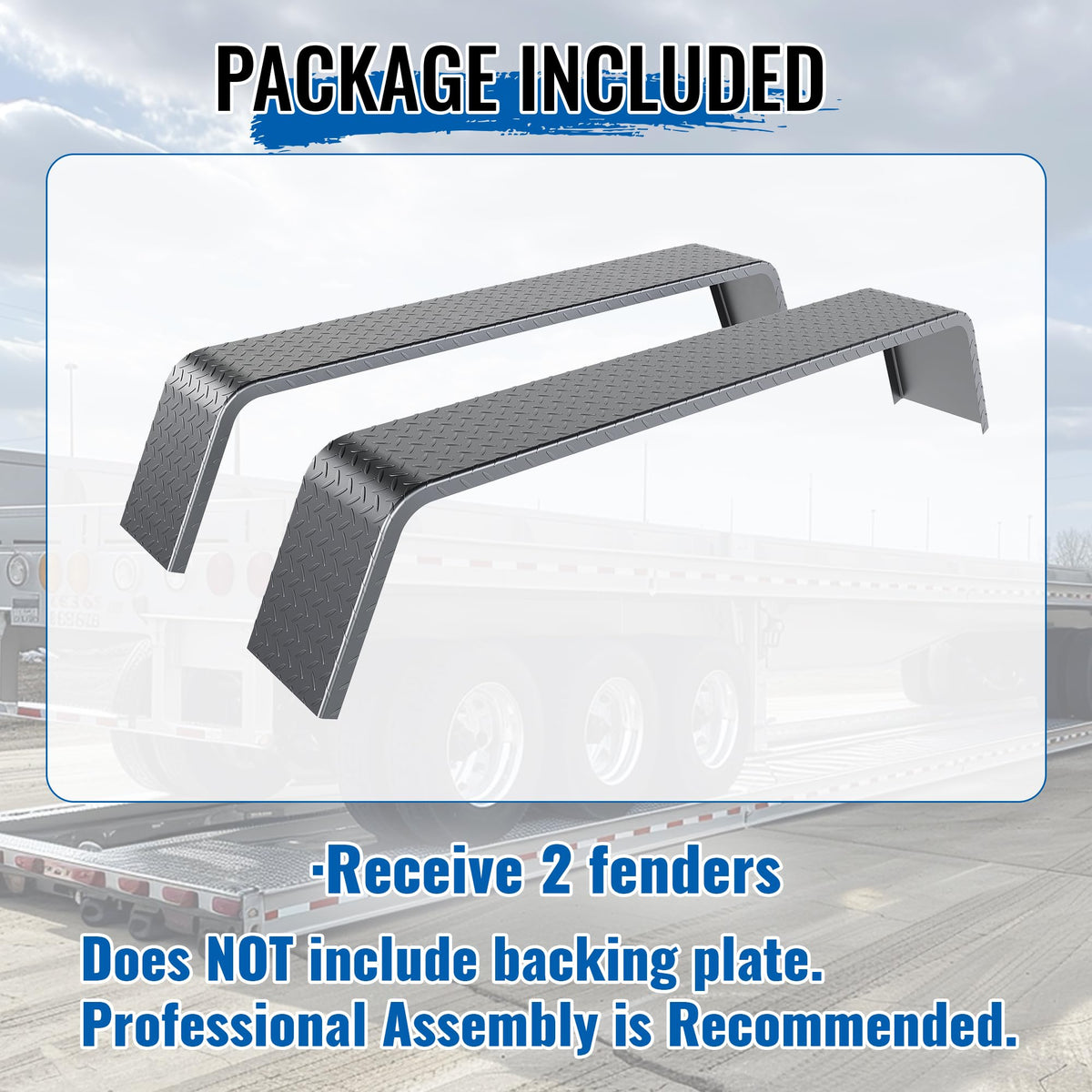 HECASA on a landscape trailer showing impact protection during loading