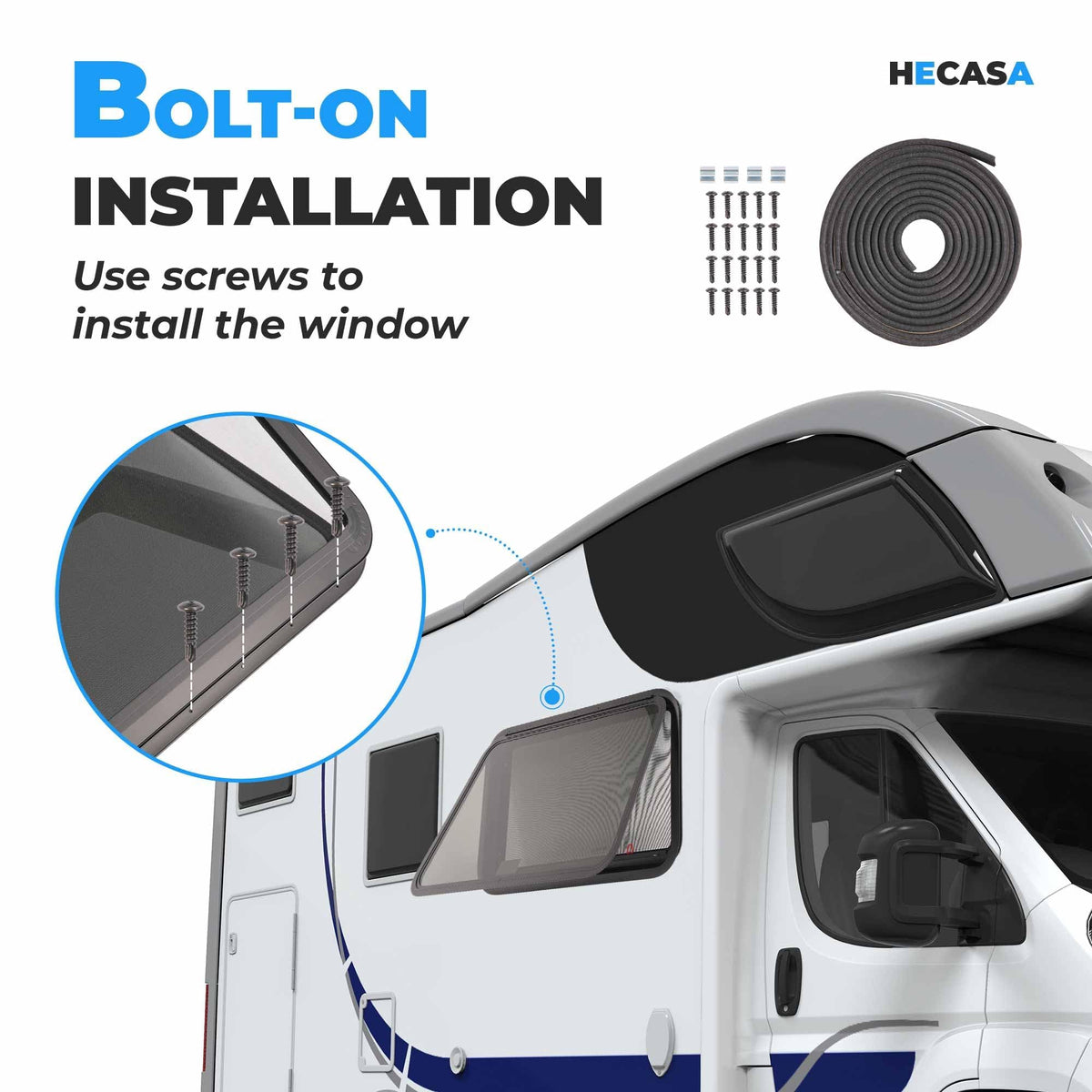 HECASA mesh screen closeup keeping insects out while allowing ventilation