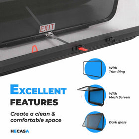 HECASA mounting hardware and components included for straightforward assembly