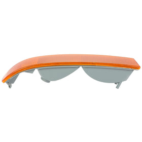 HECASA amber lens at night showing visibility and improved road signaling