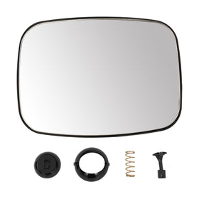 HECASA packaging shot showing one-piece mirror ready for installation and replacement