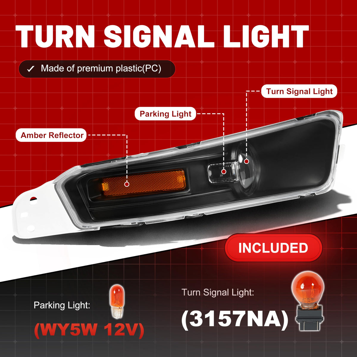 HECASA reflector and bulb area highlighting focused output