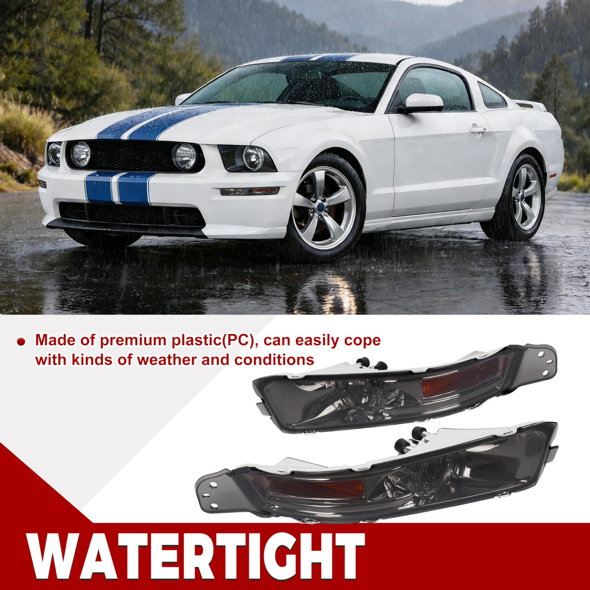 HECASA right assembly installed on bumper showing consistent styling benefit