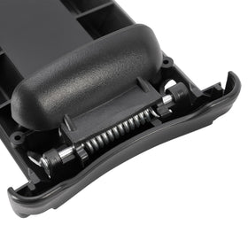 HECASA scale comparison with hand to show compact size and ergonomic fit