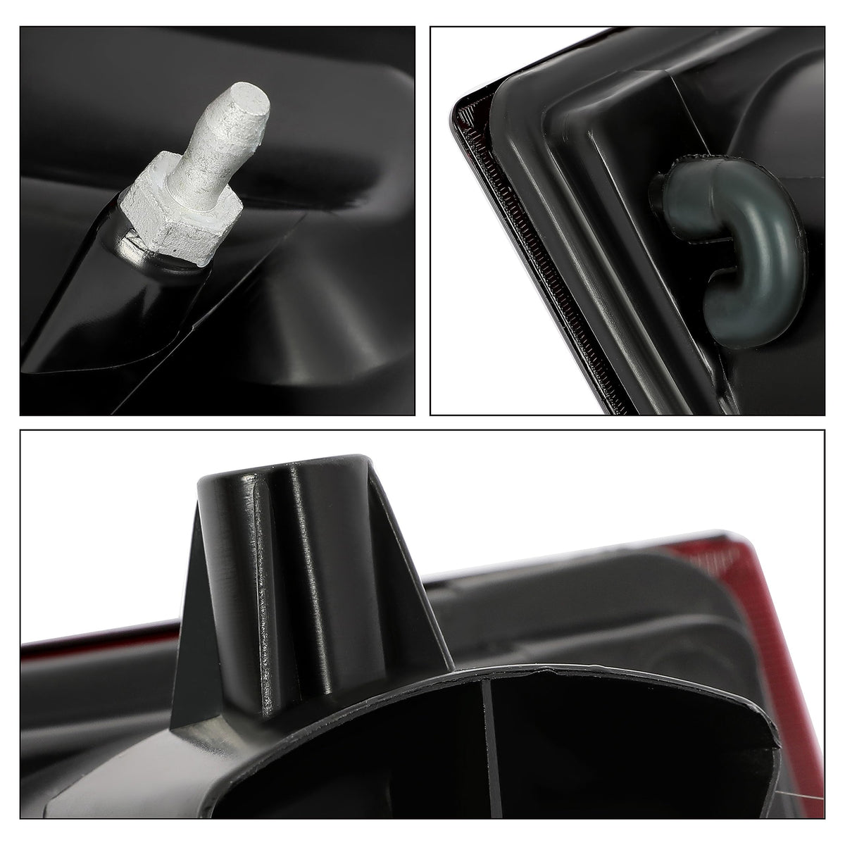 HECASA tail lights next to measuring tape showing accurate OEM dimensions