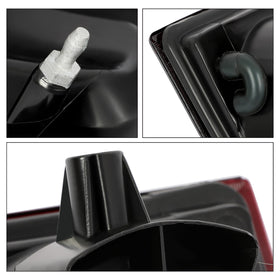 HECASA tail lights next to measuring tape showing accurate OEM dimensions
