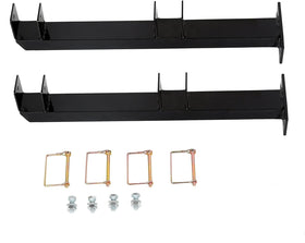 HECASA rack next to tape measure illustrating size and fit for shafts