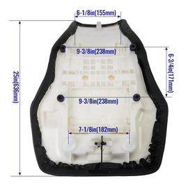 HECASA side profile of seat showing ergonomic contour for support