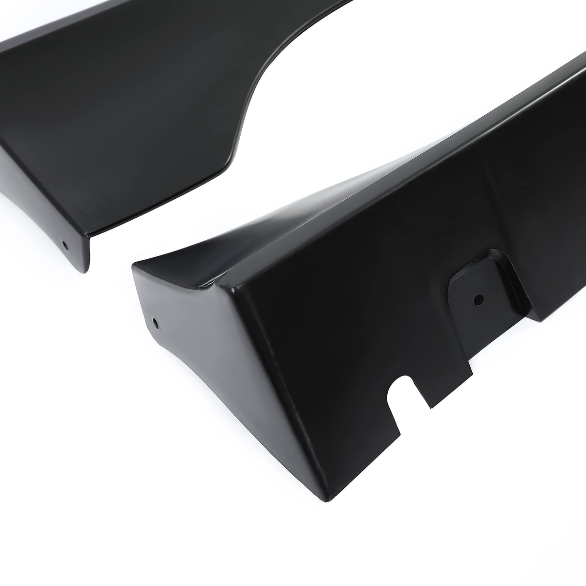 HECASA side skirt next to wheel for scale showing low-profile enhancement