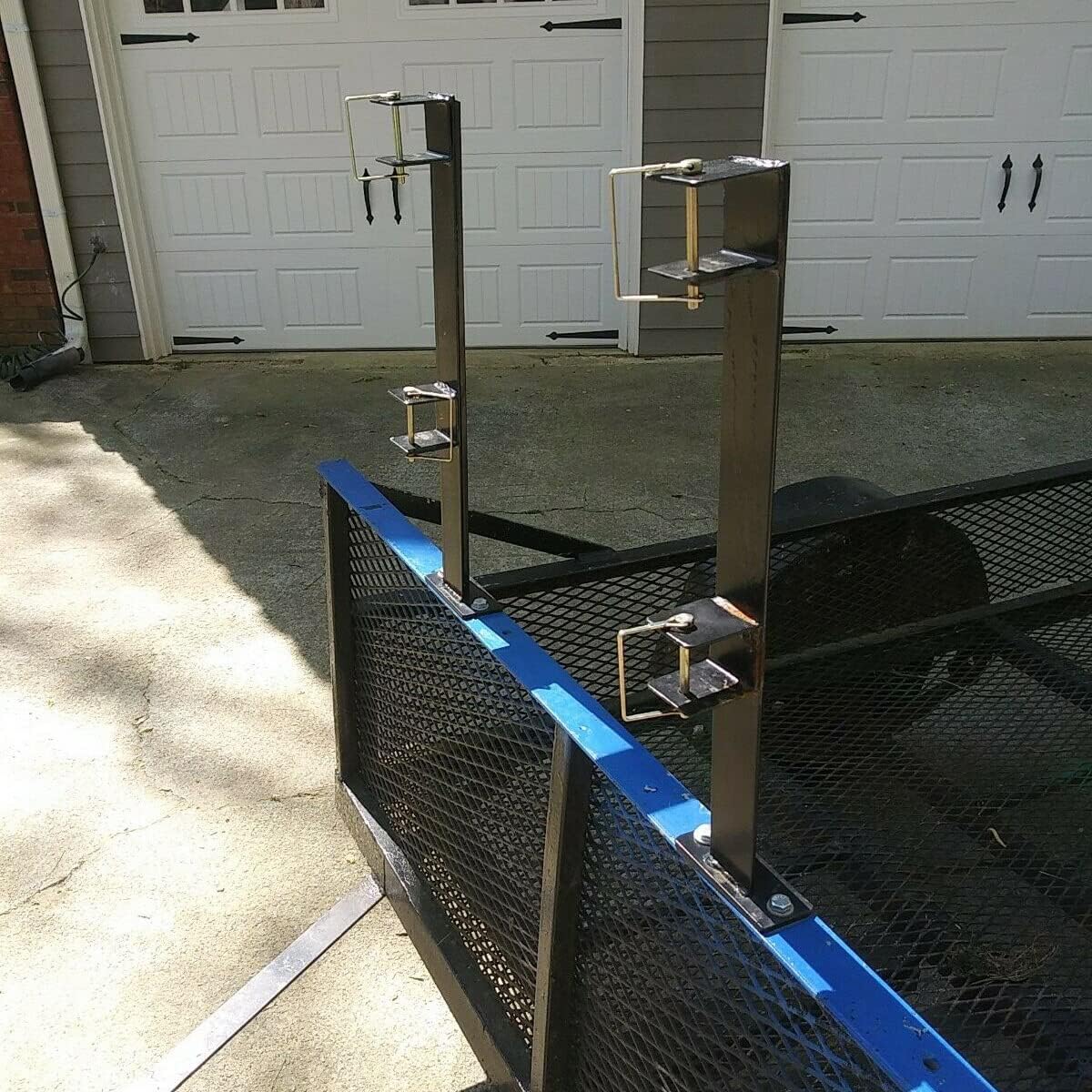 HECASA rack on trailer side profile maximizing tool access at job sites
