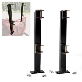 HECASA front-mounted rack on trailer securing tools for organized transport