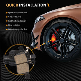 HECHENQICHE mechanic installing pads in garage for reliable upgrade