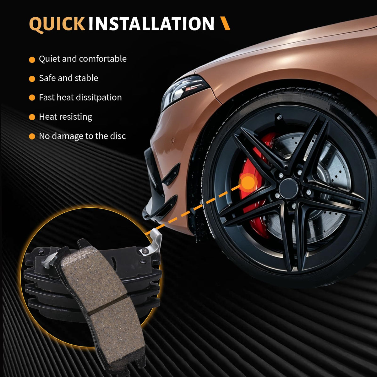 HECHENQICHE D698 label with vehicle compatibility for buyer clarity