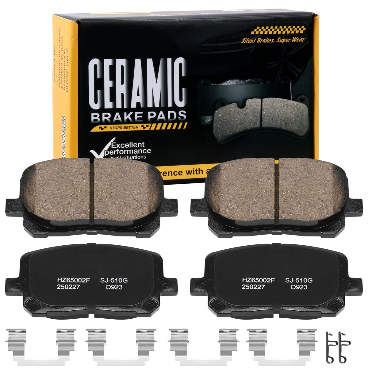 HECHENQICHE front kit packaging showing contents and fitment benefits