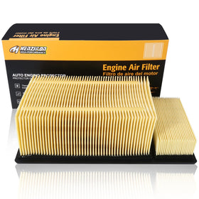 HECHENQICHE front view of replacement air filter showing fitment benefit
